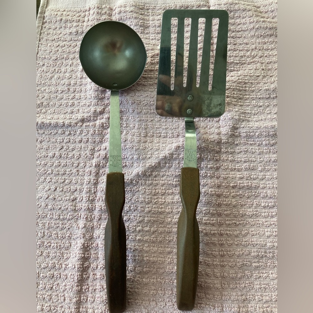 Vintage Cutco ladle and spatula set
